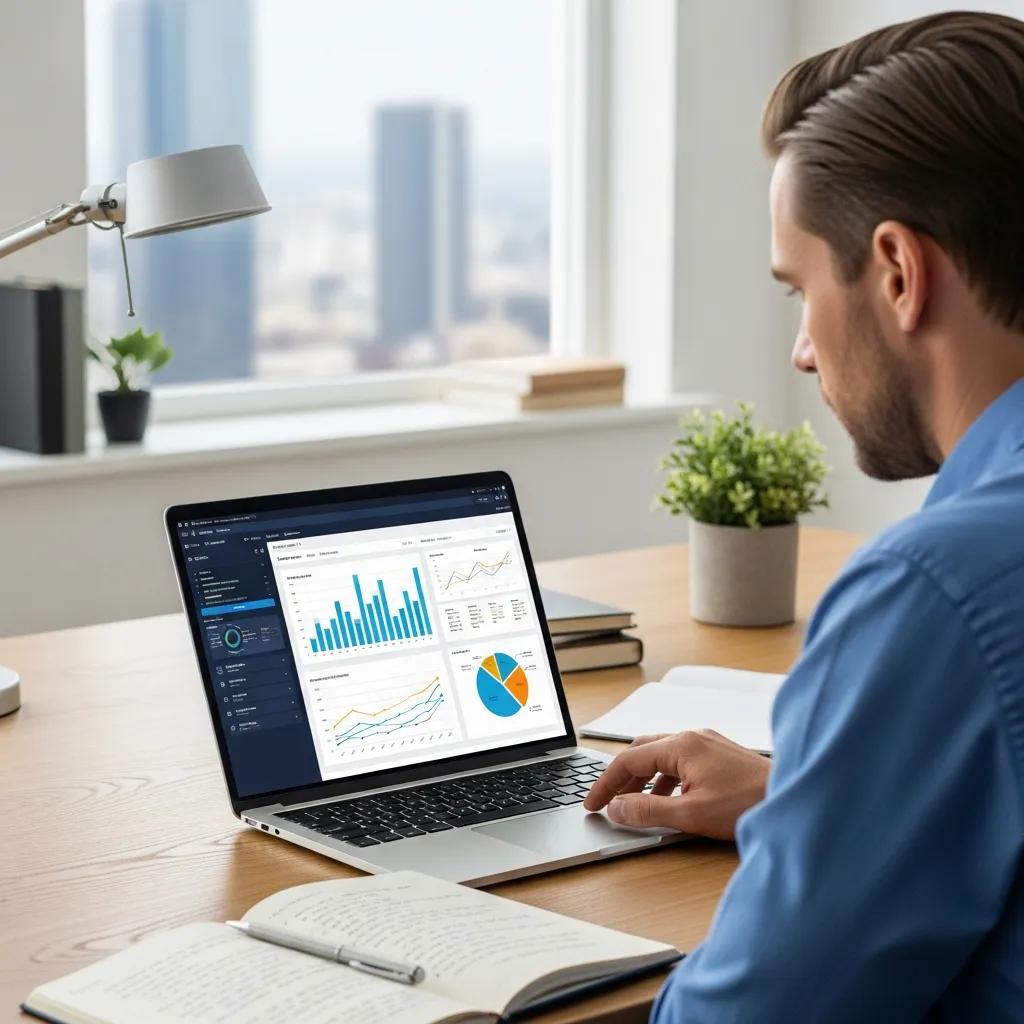 Business professional analyzing data and cost management strategies for employee benefits optimization.
