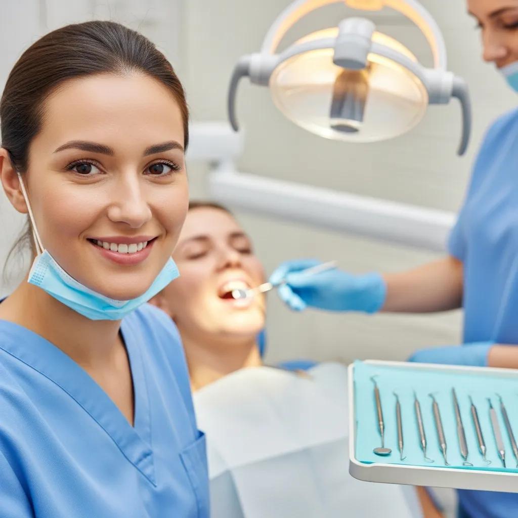 Employee receiving dental check-up, highlighting the importance of affordable dental benefits