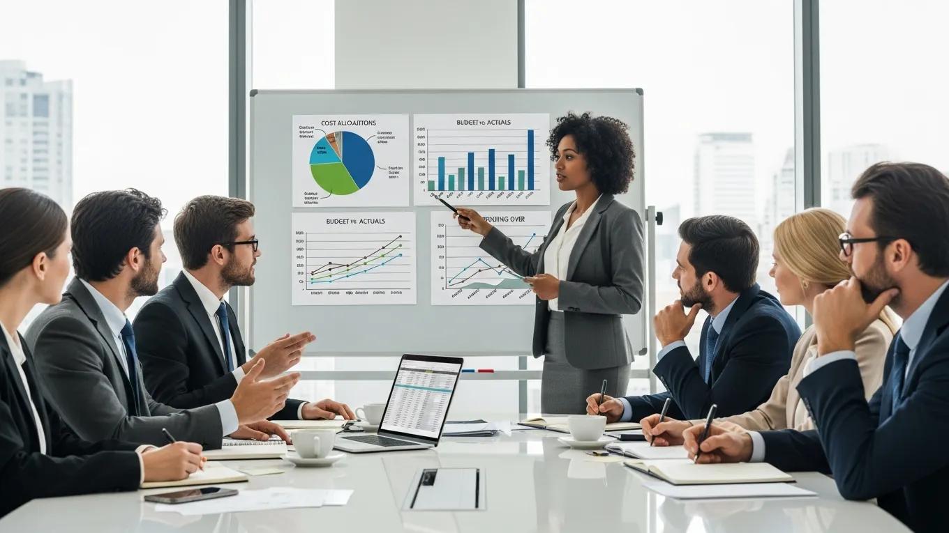 Business professionals discussing cost management strategies for GLP-1 prescription expenses