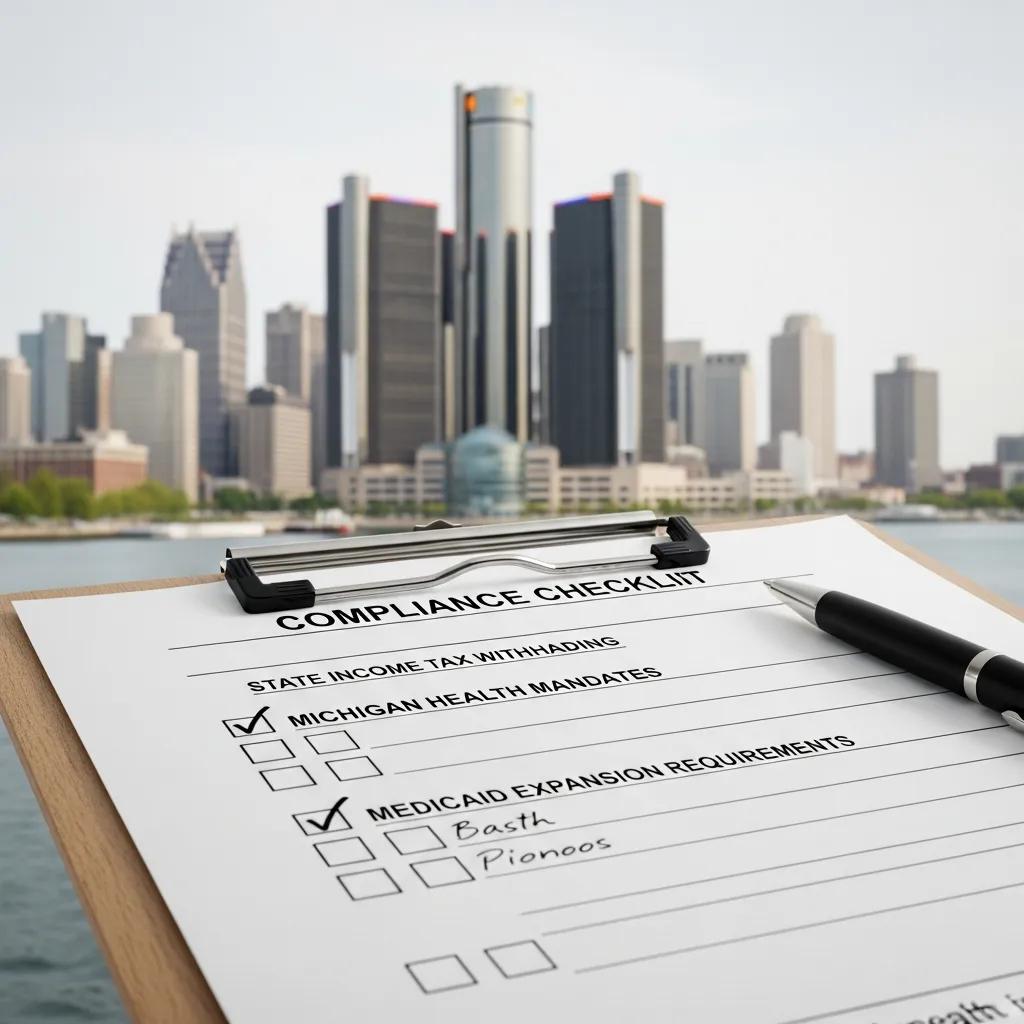 Michigan business team celebrating success with level-funded health plans