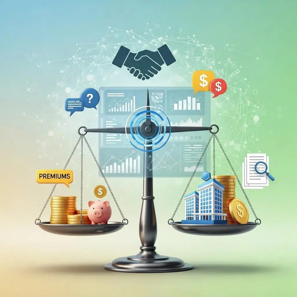 Illustration of cost management strategies in group health insurance for mid-market companies