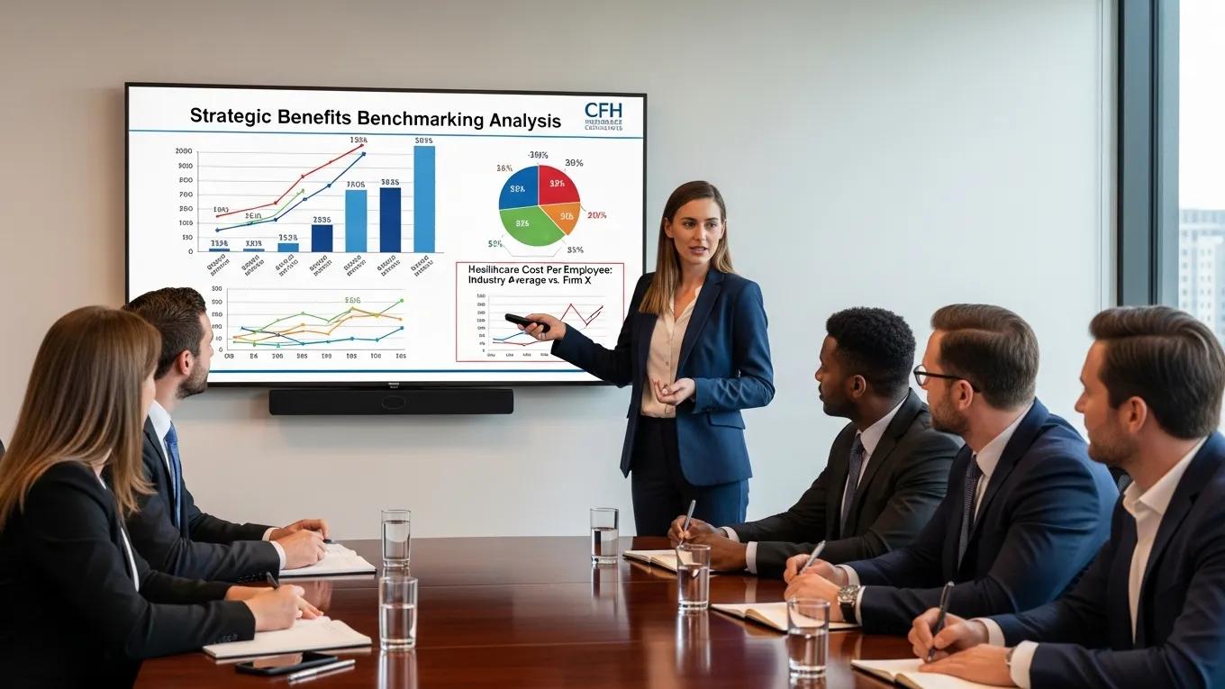 CFH Insurance Consultants presenting strategic benefits benchmarking insights to executives