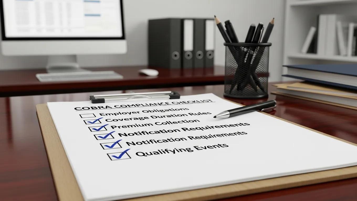 COBRA compliance checklist for Michigan employers highlighting key obligations