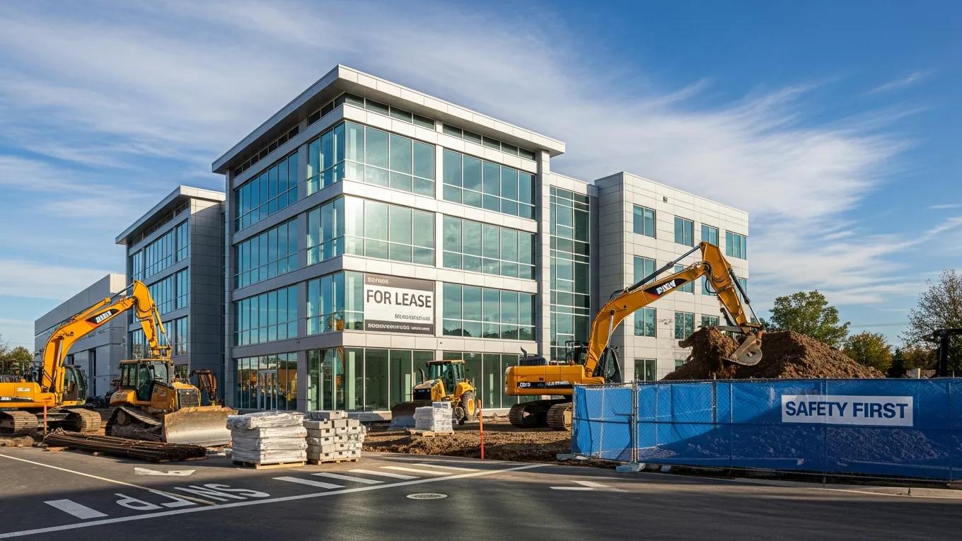 Commercial building representing the need for property insurance