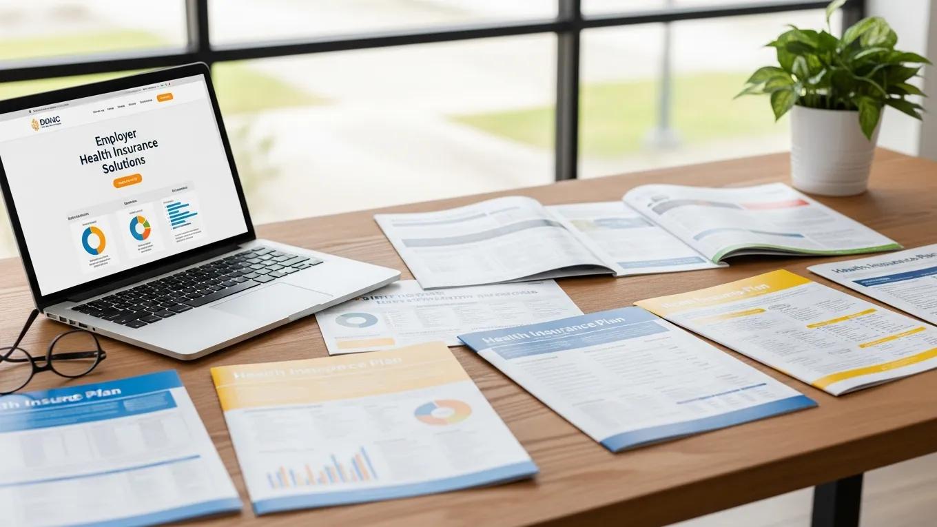 Variety of health insurance plan brochures available to Michigan employers