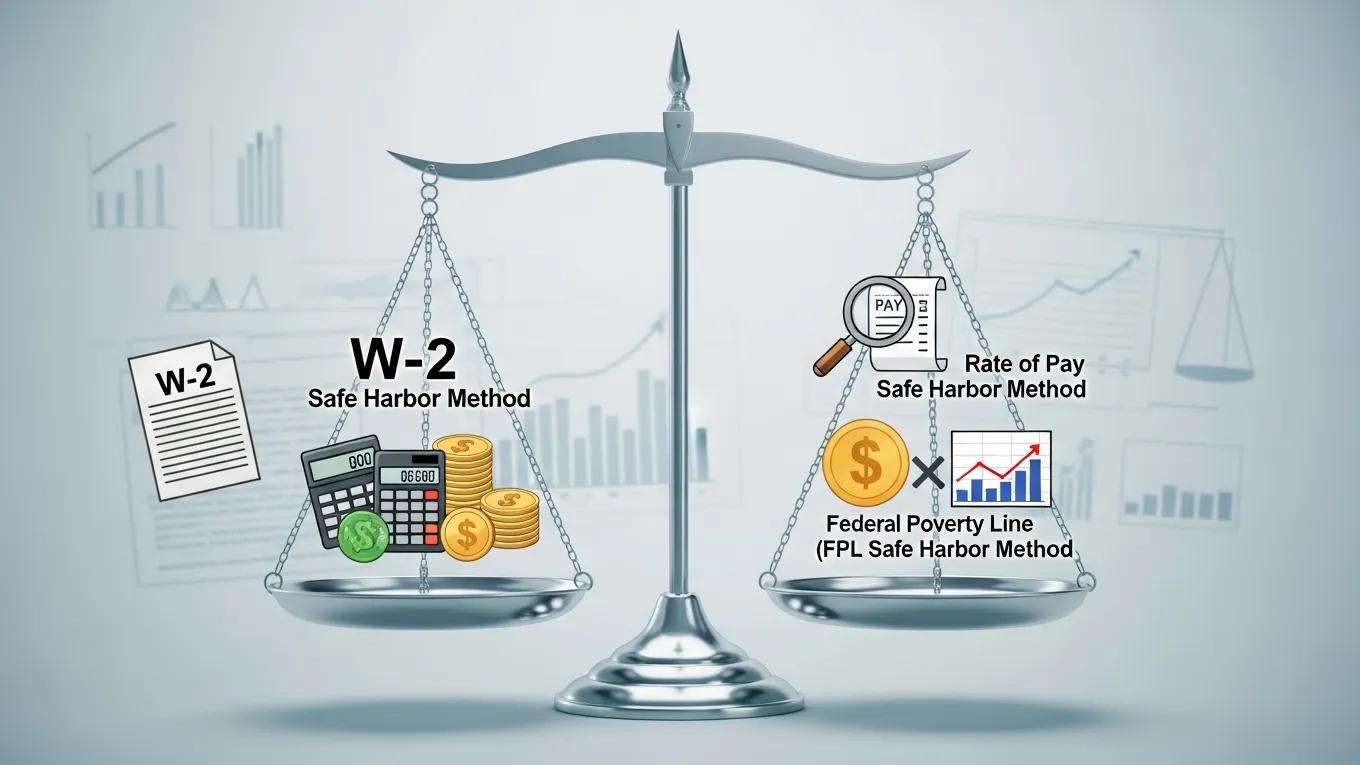 Visual representation of affordability safe harbors in ACA compliance