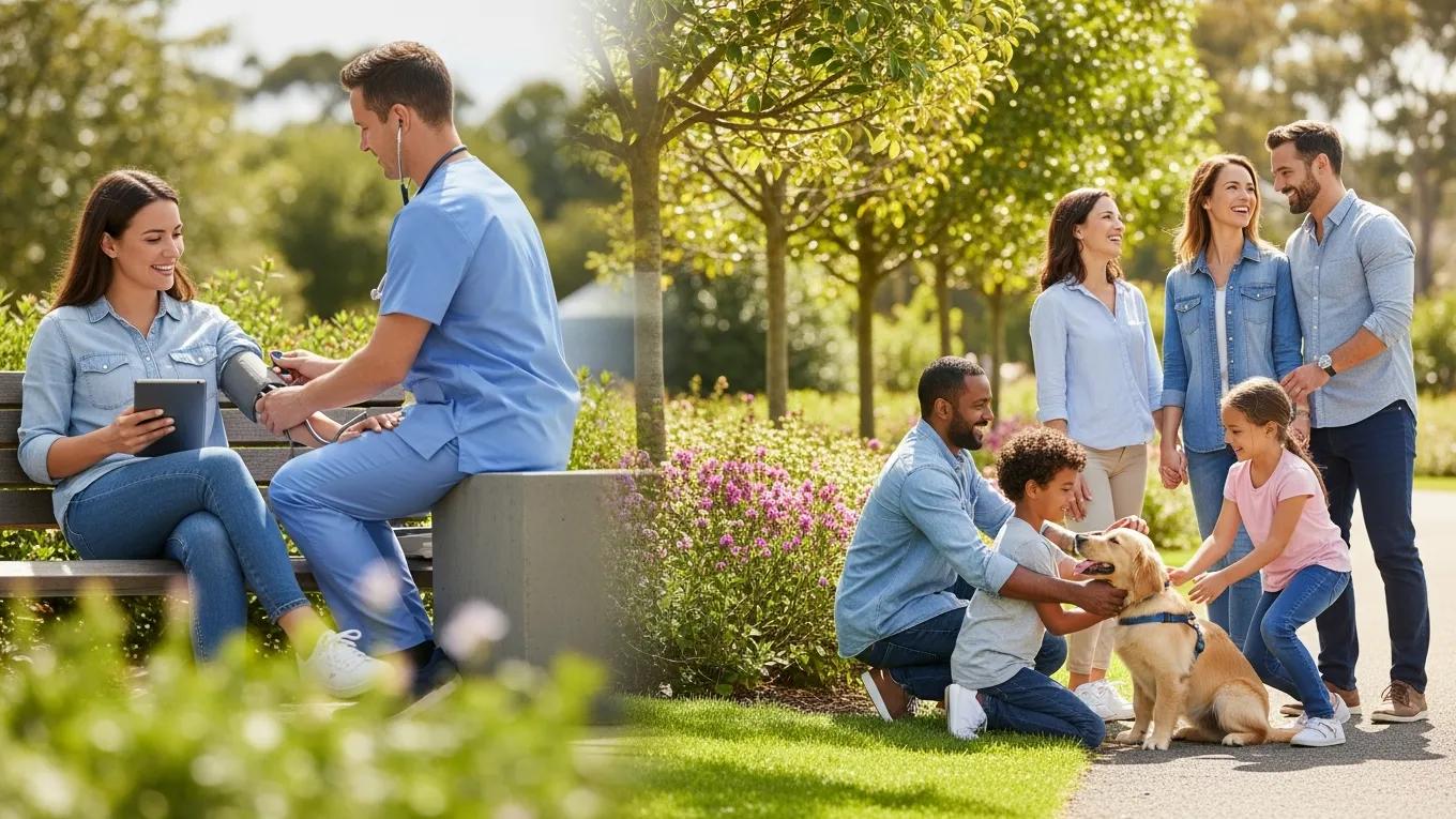 Visual representation of various voluntary benefits options available to employees