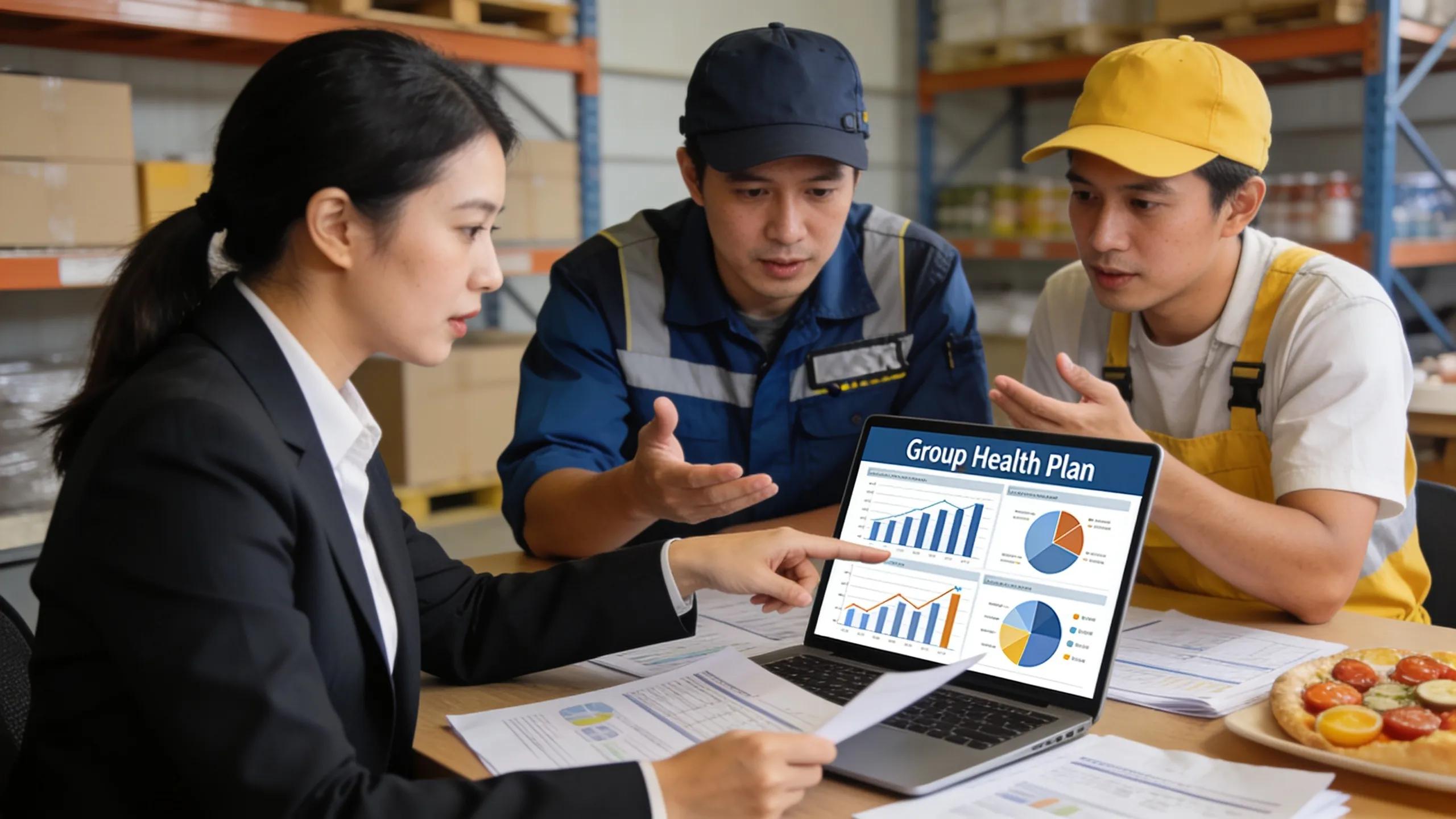 Consultation on group health insurance plans for food manufacturing and logistics sector employees