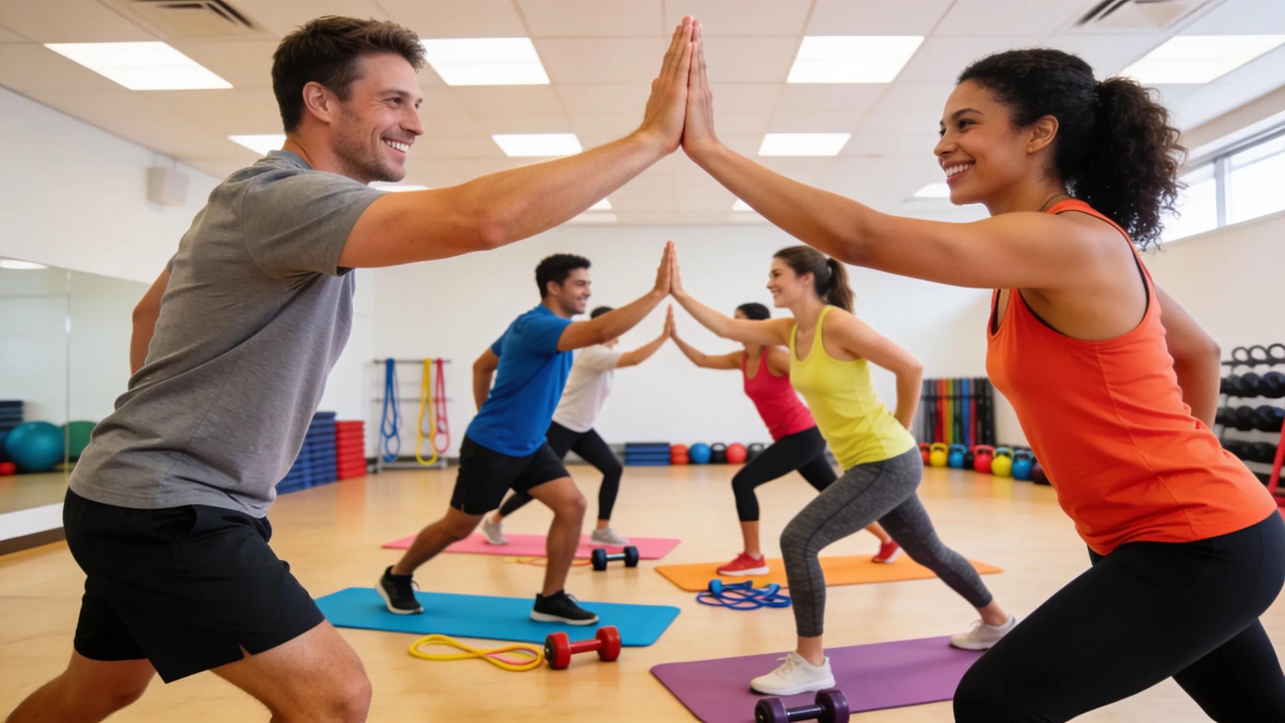 Employees participating in a workplace wellness program promoting preventive care and healthy habits