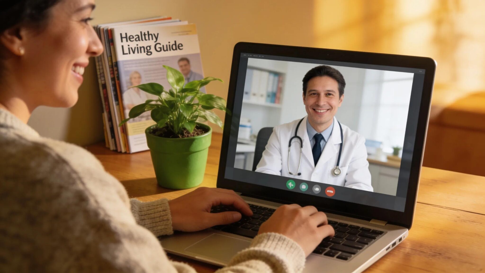A patient engaging in a telemedicine consultation, highlighting innovative healthcare solutions