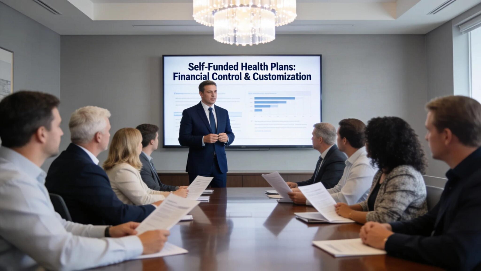 Business meeting on self-funded health plans for Michigan employers