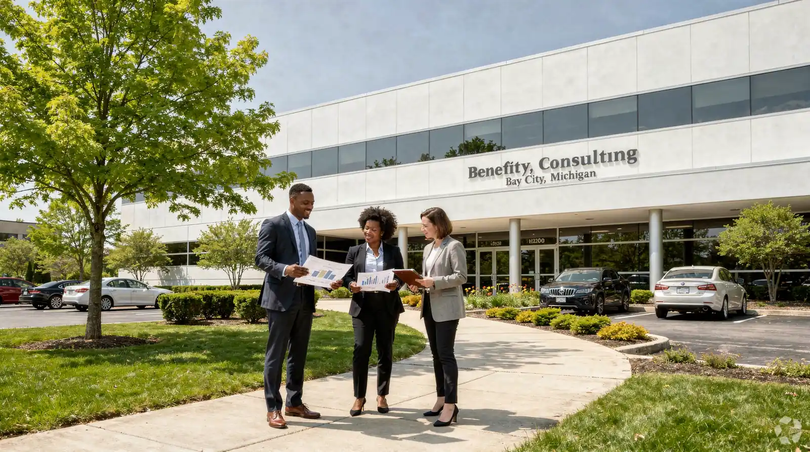 Core benefits consulting services include group health plan design, benefits administration, ACA compliance, open enrollment