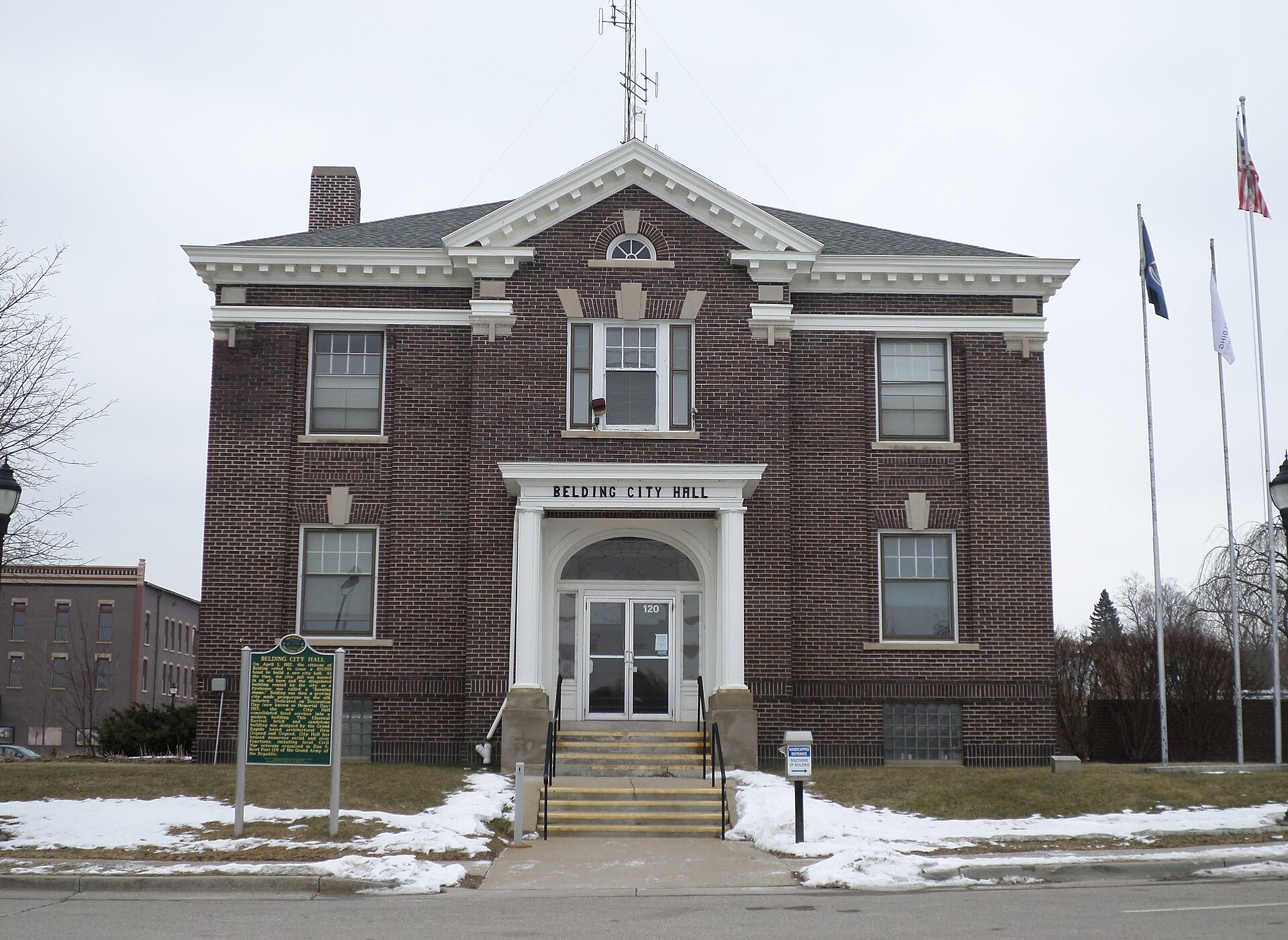 Belding, Michigan, the former Silk City of the World in Ionia County