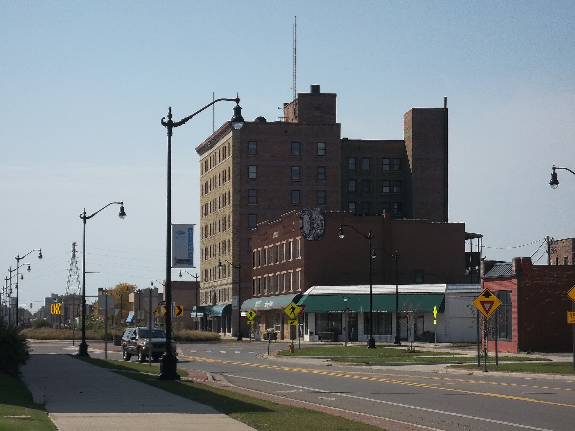 Benton Harbor, Michigan, across the St. Joseph River from St. Joseph