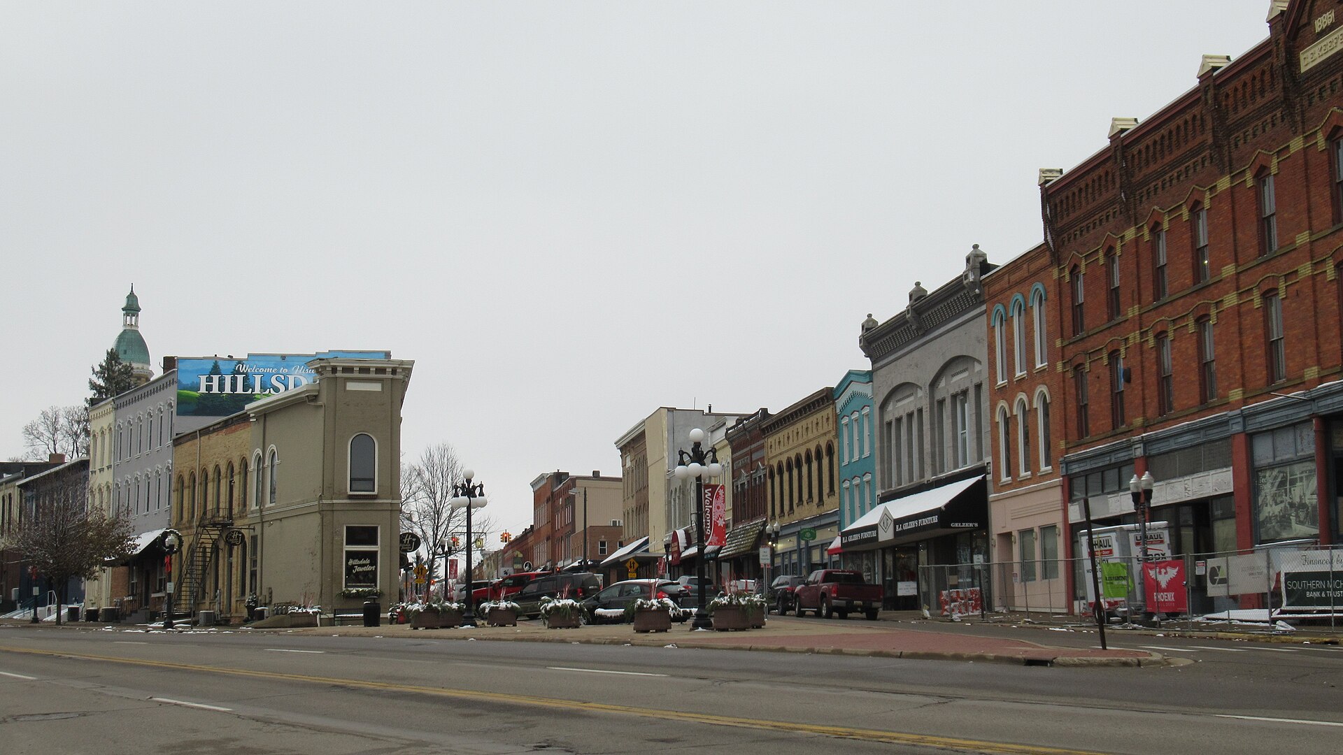 Hillsdale, Michigan, the Hillsdale County seat near the Indiana line