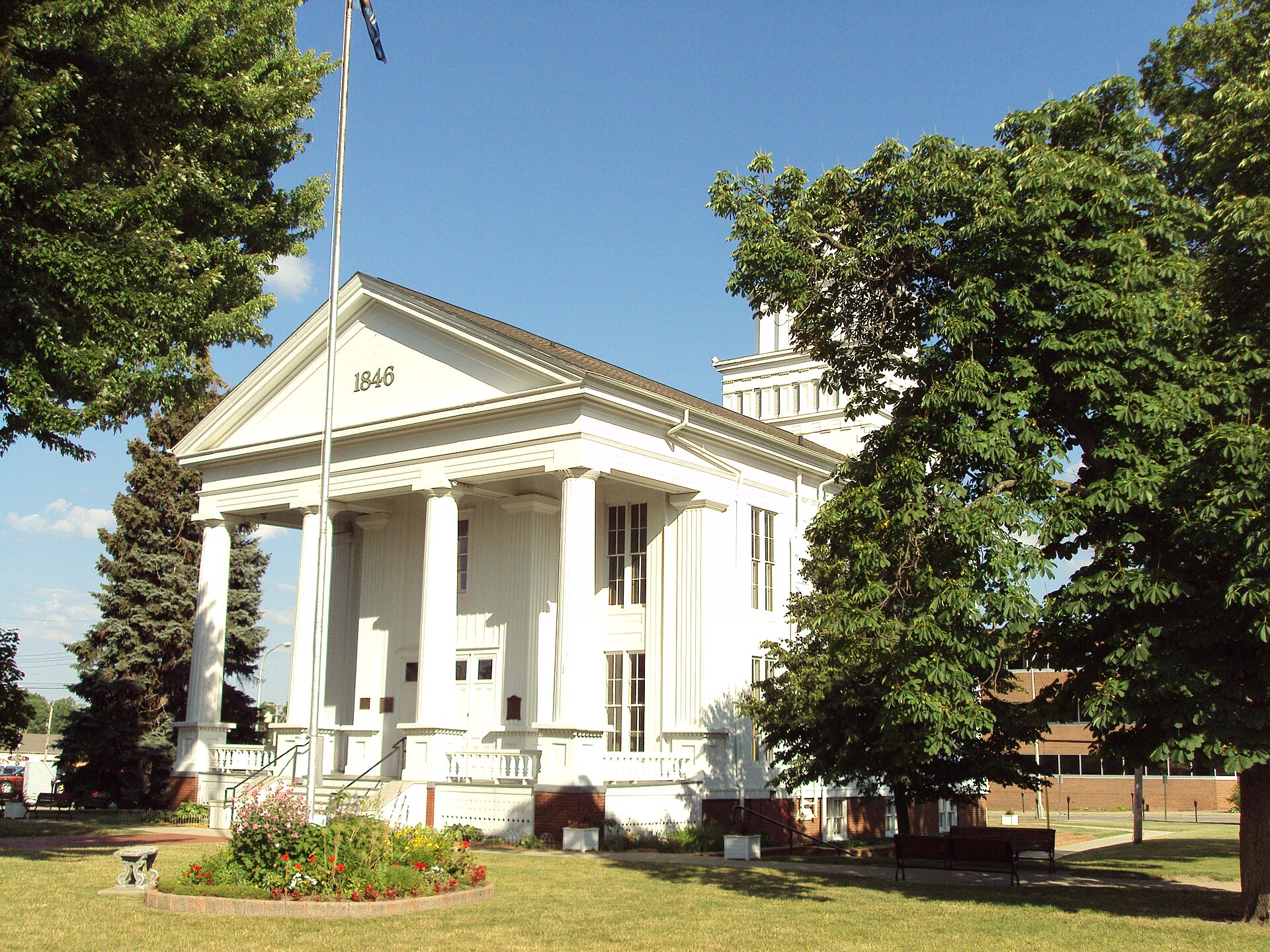 Lapeer, Michigan, the Lapeer County seat where M-21 and M-24 cross