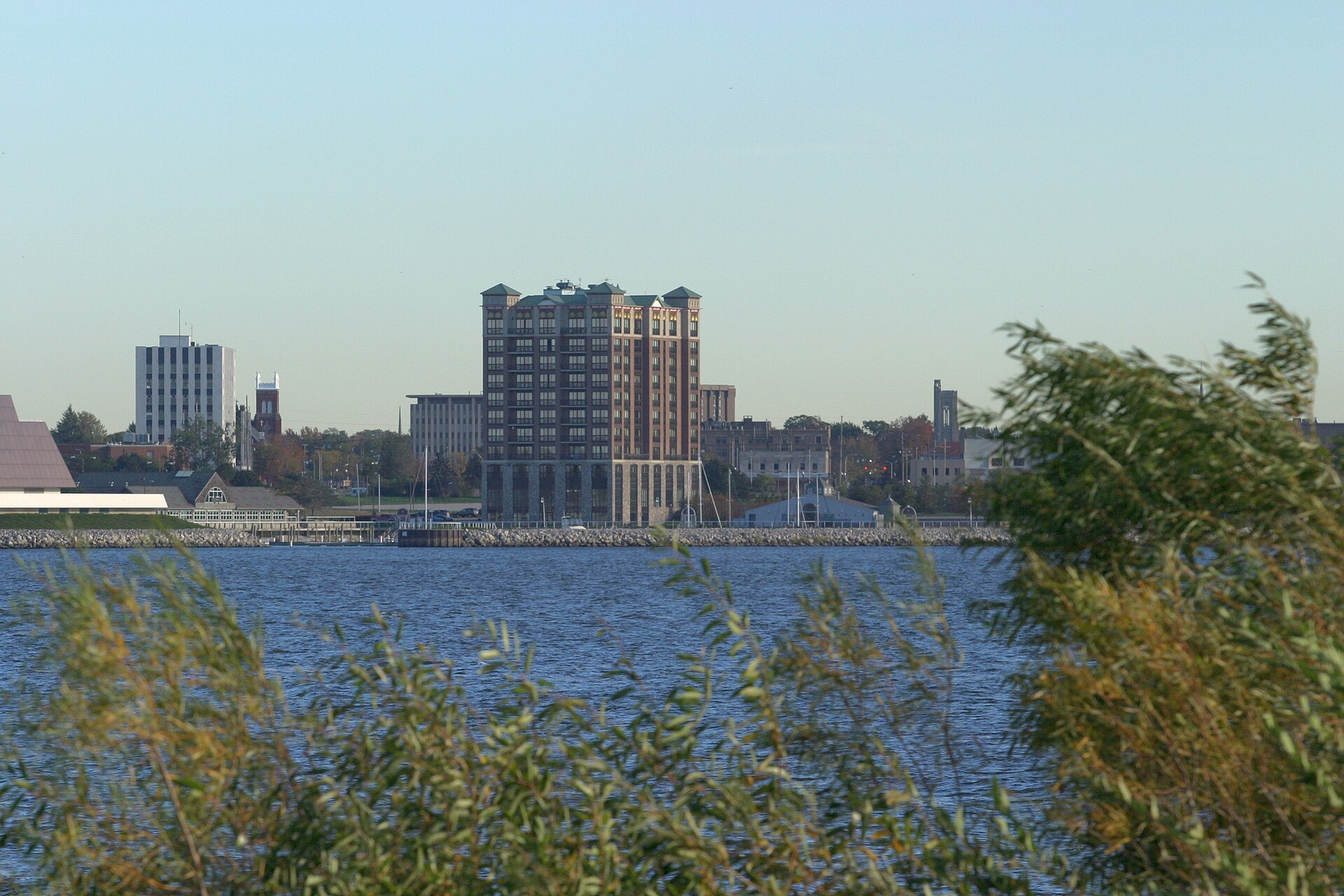 Muskegon Lake in neighboring Muskegon, a short drive from Muskegon Heights, Michigan