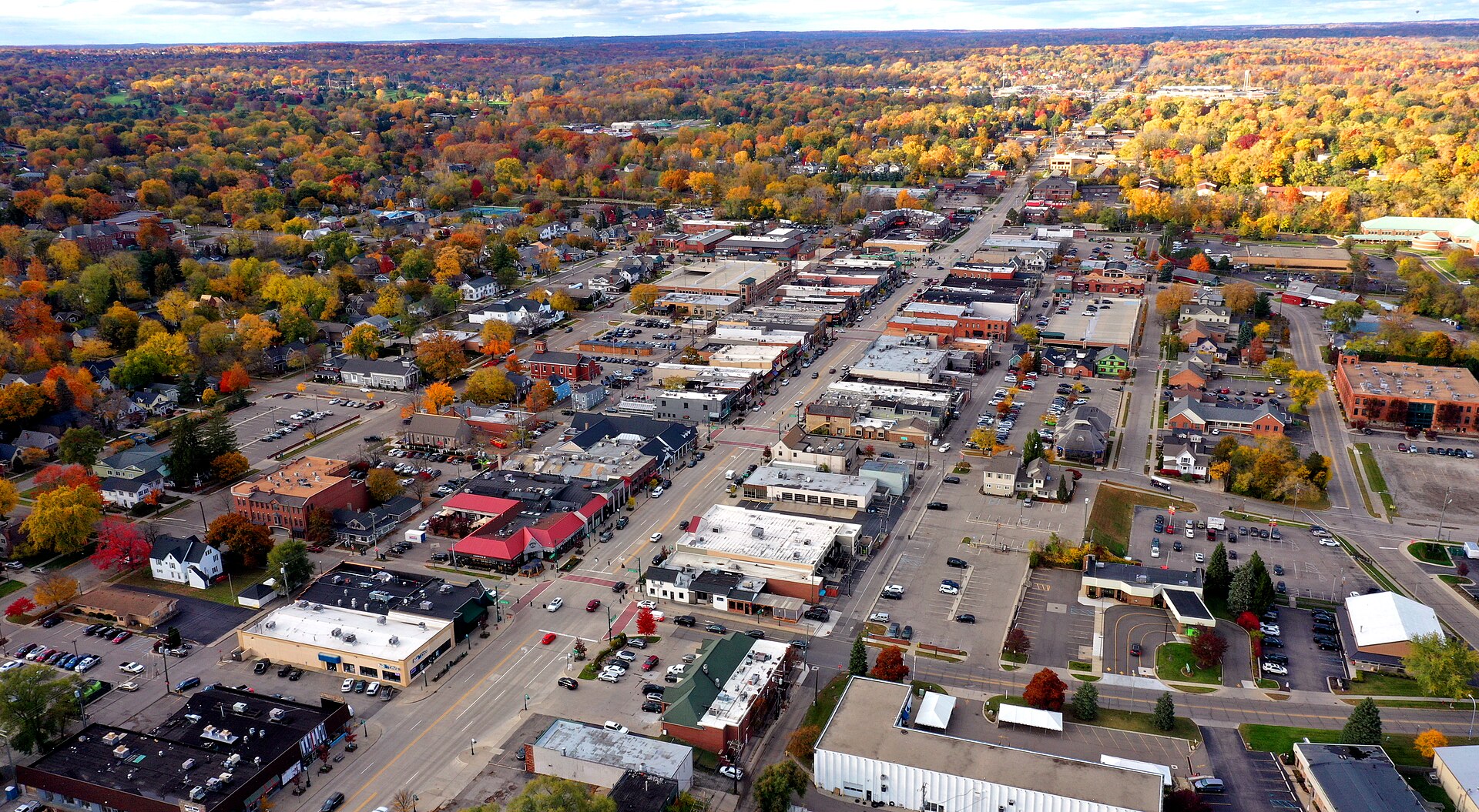Rochester, Michigan, an Oakland County city with a historic downtown