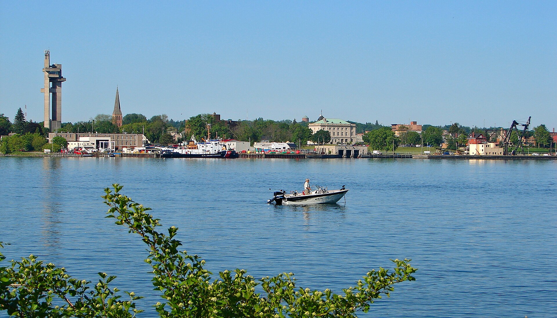 Sault Ste. Marie, Michigan, home of the Soo Locks on the St. Marys River