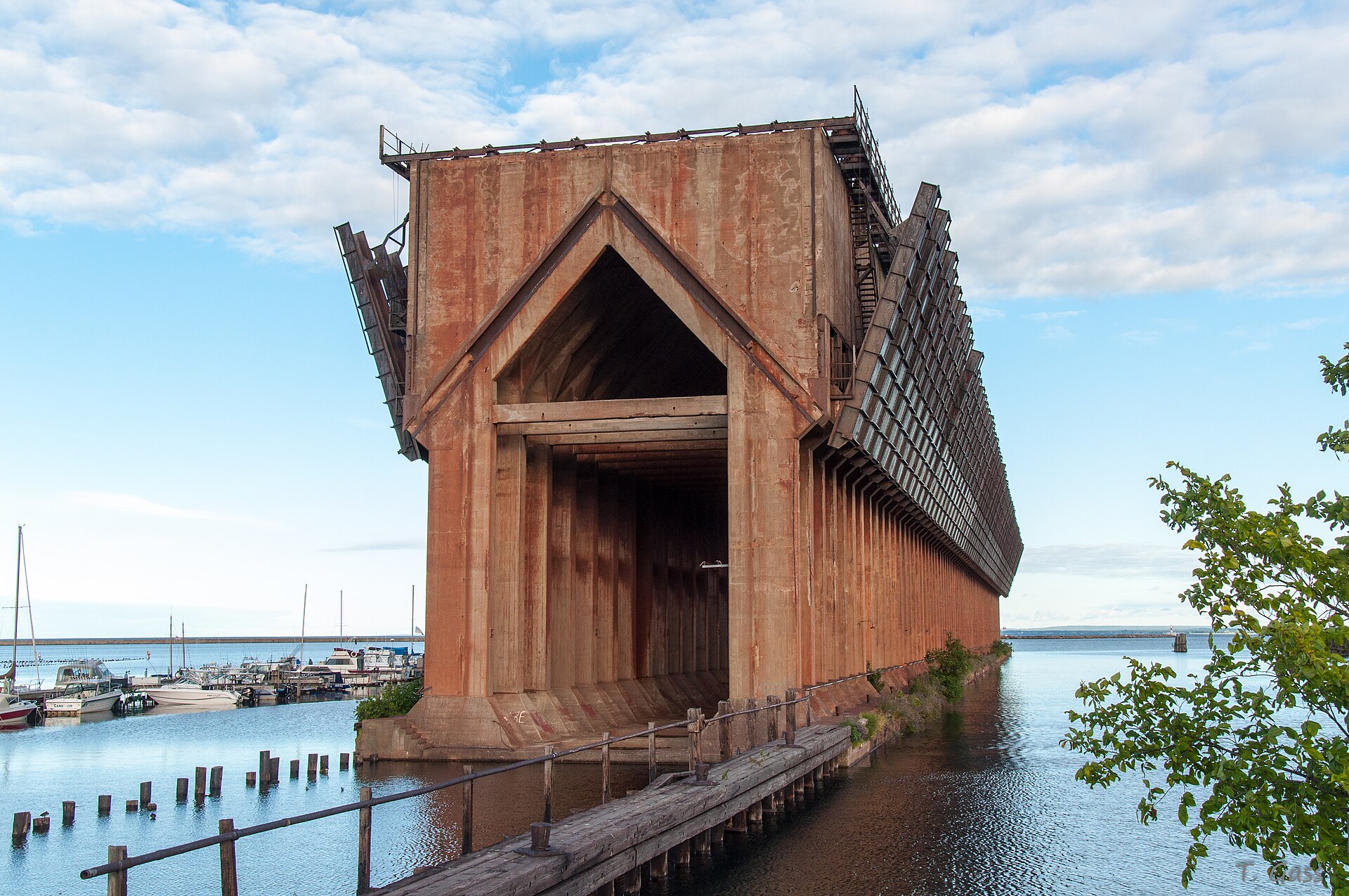 The Lower Harbor ore dock at Marquette, Michigan on Lake Superior